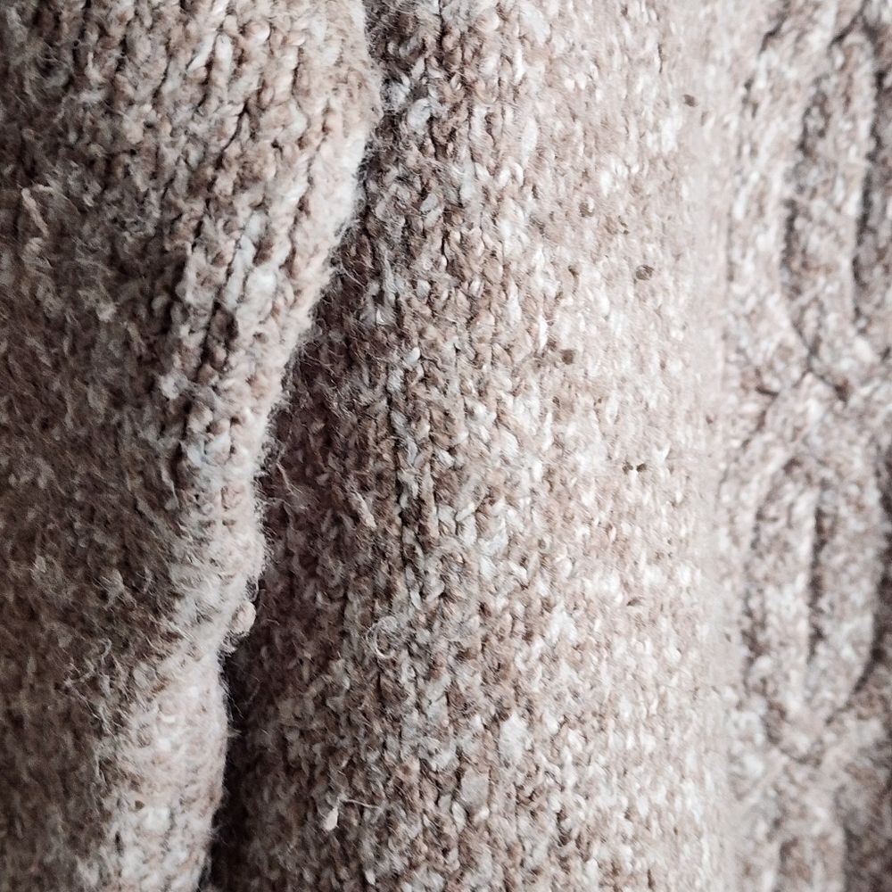 J. Jill sweater tan high neck cozy chunky oversized XL - Picture 3 of 5